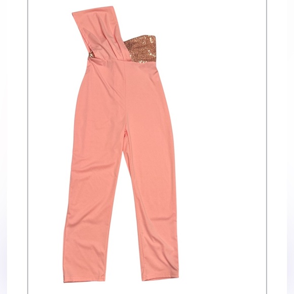 NWOT Unbranded Pink Jumpsuit,‎ Size XL. - Picture 2 of 7